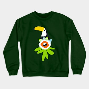 Toucan and flower Crewneck Sweatshirt